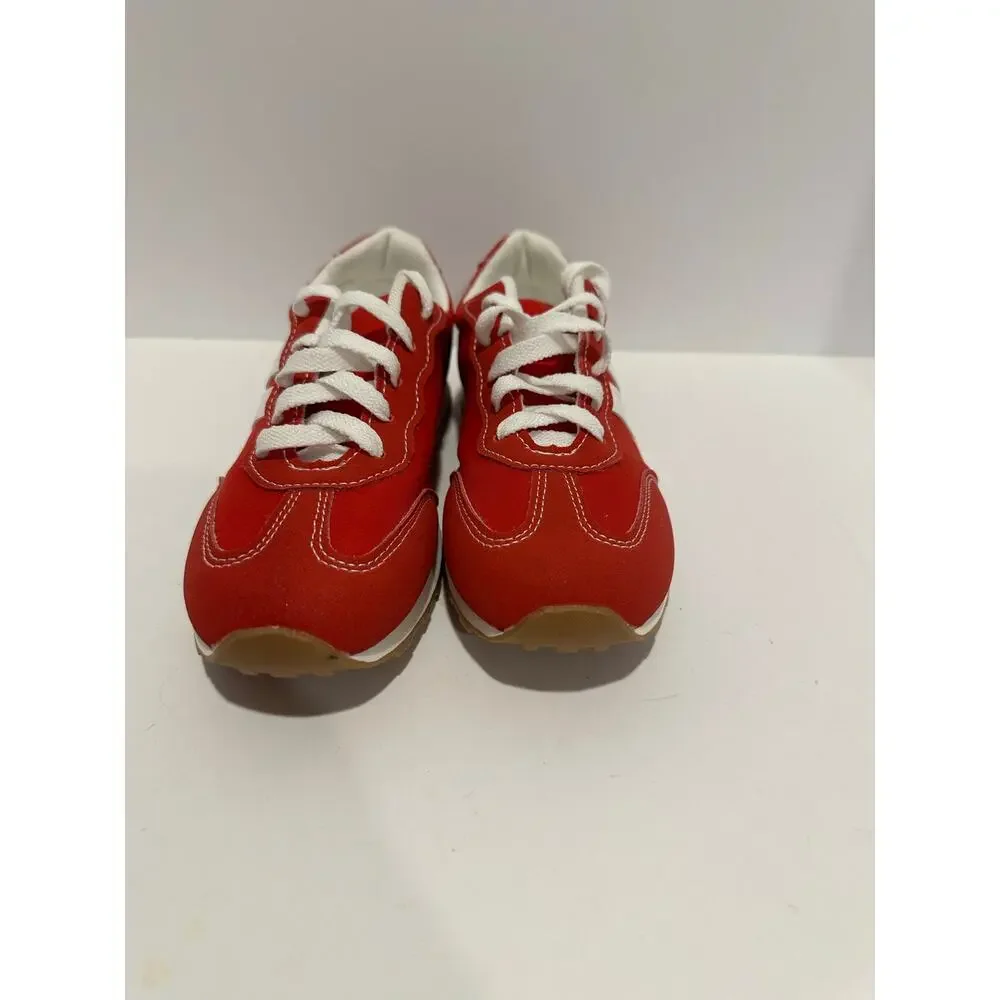 Girls Red Fashion Sneakers size 36- fit like a size 4 NWOT
